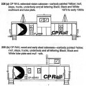 CDS DRY TRANSFER N-228 CANADIAN PACIFIC CABOOSE - N SCALE