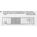 CDS DRY TRANSFER HO-547  PERE MARQUETTE 50' DOUBLE DOOR BOXCAR - HO SCALE