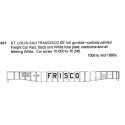 CDS DRY TRANSFER S-601  ST. LOUIS - SAN FRANCISCO 65' MILL GONDOLA - S SCALE