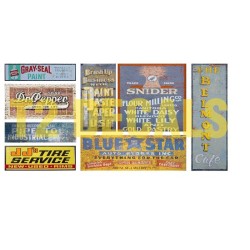 T2 DECALS SIGNS-8 - HO SCALE