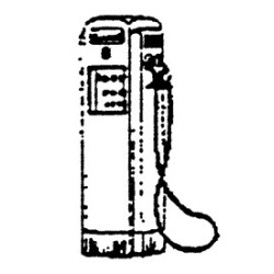SS LTD 2453 - 1950's ELECTRIC GAS PUMP - HO SCALE