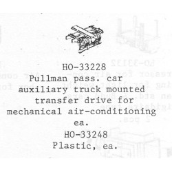 PSC 33248 - PASSENGER CAR AIR CONDITIONING TRANSFER DRIVE - HO SCALE