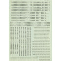 MICROSCALE DECAL 87-111-4NOS - OLD WEST ALPHABET - SILVER - HO SCALE