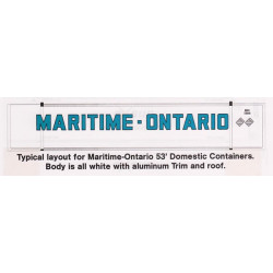 HIGHBALL F-317 MARITIME-ONTARIO 53' CONTAINER - HO SCALE