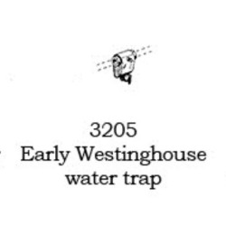 PSC 3205 - STEAM LOCOMOTIVE TENDER WATER TRAP - EARLY WESTINGHOUSE