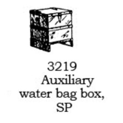 PSC 3219 - STEAM LOCOMOTIVE  AUXILIARY WATER BAG BOX - SP - HO SCALE