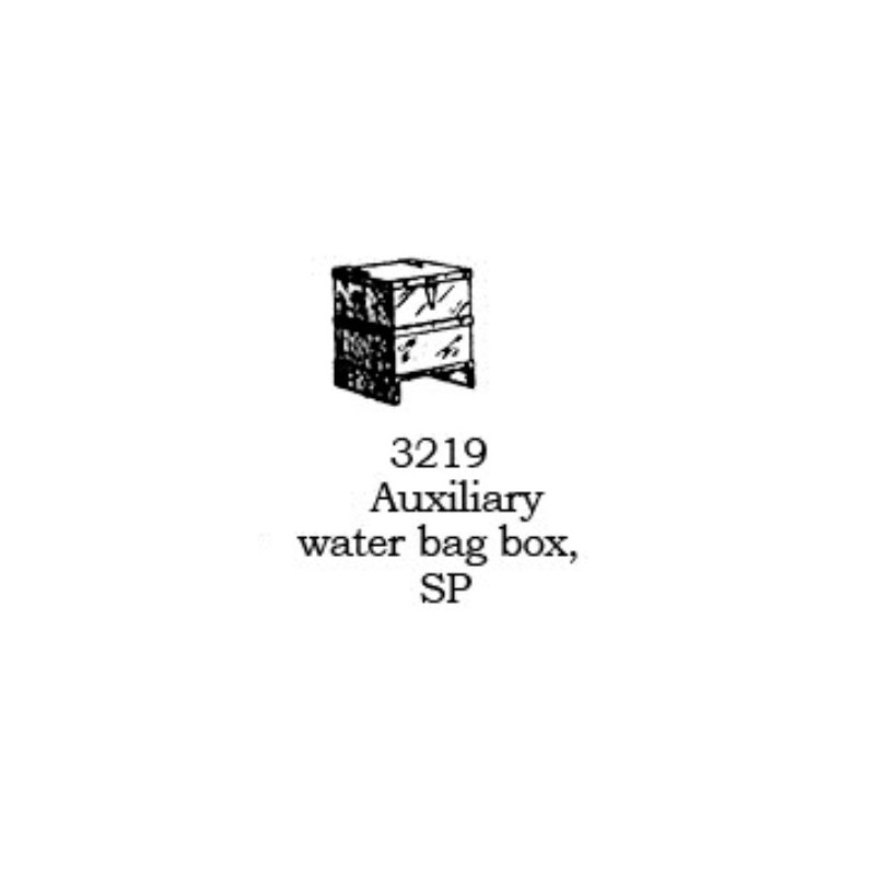 PSC 3219 - STEAM LOCOMOTIVE  AUXILIARY WATER BAG BOX - SP