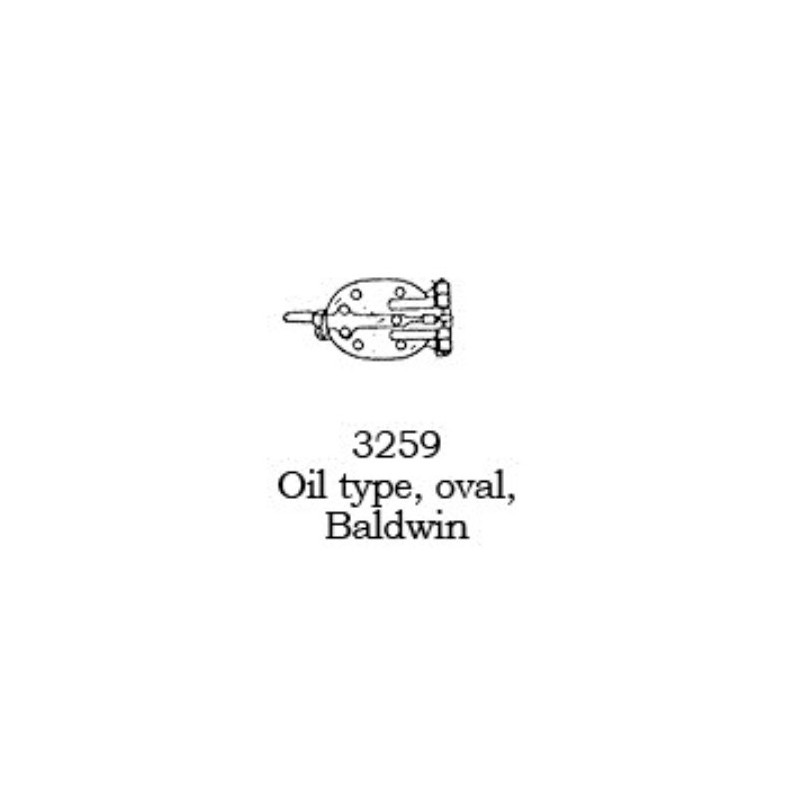 PSC 3259 - STEAM LOCOMOTIVE FIREBOX DOOR - OVAL - BALDWIN OIL TYPE