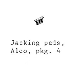 PSC 3911 - ALCO JACKING PADS