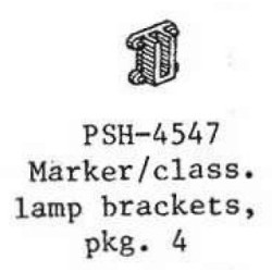 PSC 4547 - MARKER LAMP BRACKETS - O SCALE