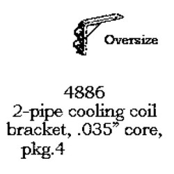 PSC 4886 - 2 PIPE COOLING COIL BRACKET