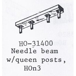 PSC 31400 - NEEDLE BEAM WITH QUEENSPOST - HOn3