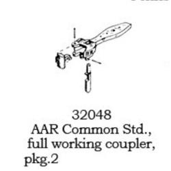 PSC 32048 - AAR COMMON STYLE COUPLER - HO SCALE