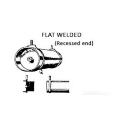 PSC 32093 - AIR TANK - WELDED FLAT RECESSED ENDS - HO SCALE