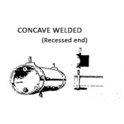 PSC 32096 - AIR TANK - WELDED CONCAVE RECESSED ENDS - HO SCALE