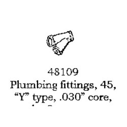 PSC 48109 - PLUMBING FIXTURE - 45 DEGREE Y