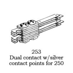 PSC 253 - DUAL CONTACTS FOR SWITCH MACHINE
