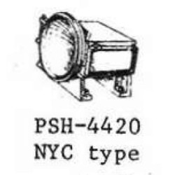 PSC 4420 - STEAM LOCOMOTIVE HEADLIGHT - NYC STYLE