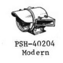 PSC 40204 - STEAM LOCOMOTIVE HEADLIGHT WITH VISOR & SIDE NUMBERBOARDS