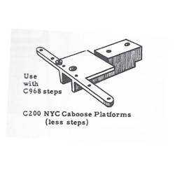 WALTHERS 941-200 - CABOOSE PLATFORMS - NYC - O SCALE