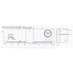 BLACK CAT DECAL - BC243 - ATLANTIC COAST LINE 40' BOXCAR
