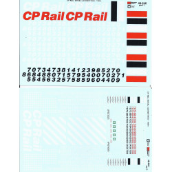 MICROSCALE DECAL 48-246 - CANADIAN PACIFIC DIESEL LOCOMOTIVE - O SCALE