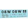 DANS RESIN CASTING DECALS - ONEIDA & WESTERN BATHTUB COAL GONDOLA - OWTX 99018