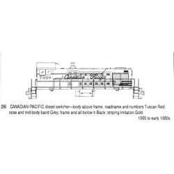 CDS DRY TRANSFER N-296NOS CANADIAN PACIFIC DIESEL LOCOMOTIVE - N SCALE