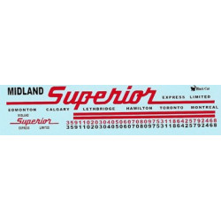 BLACK CAT DECAL - BC255 - MIDLAND SUPERIOR TRAILER - HO SCALE