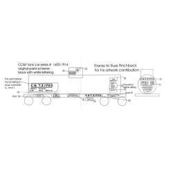 BLACK CAT DECAL - BC057-S - CANADIAN GENERAL TRANSIT  TANK CAR - S SCALE