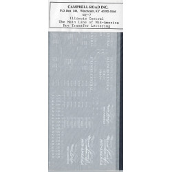 CAMPBELL ROAD DRY TRANSFER WT-7 - ILLINOIS CENTRAL - HO SCALE