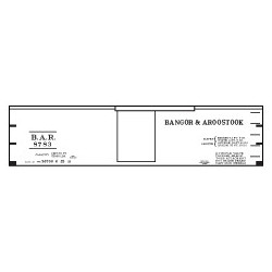 CLOVER HOUSE 7120-01 - BANGOR & AROOSTOOK 36' BOXCAR - HO SCALE