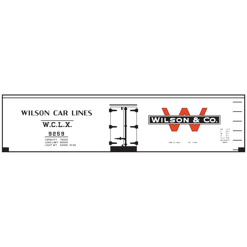 CLOVER HOUSE 9416-02 - WILSON CAR LINES REEFER