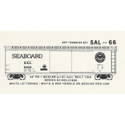 KOMAR HO-66 - SEABOARD AIR LINE PS-1 50' BOXCAR - HO SCALE
