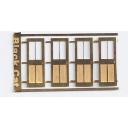 BLACK CAT BC254-N - CANADIAN PACIFIC WOOD CABOOSE STORM DOORS - N SCALE