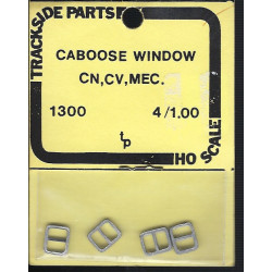TRACKSIDE PARTS 1300 - CABOOSE WINDOWS - CN, CV, MEC