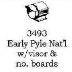 PSC 3493 - STEAM LOCOMOTIVE HEADLIGHT WITH VISOR AND SIDE NUMBER BOARDS