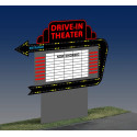 MILLER 1382 - DRIVE-IN THEATER SIGN - SMALL