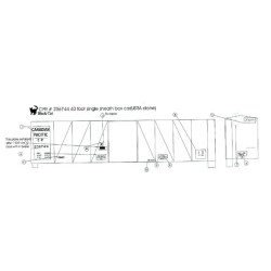 BLACK CAT DECAL - BC084-N - CANADIAN PACIFIC 40' BOXCAR - 9'IH - N SCALE