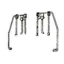 PSC 3943 - EMD GP7/GP9 FRONT & REAR HANDRAIL STANCHIONS WITH JUNCTION BOXES