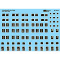 MICROSCALE DECAL 48-5002 - CONSOLIDATED LUBE PLATES - CIRCA EARLY 1970