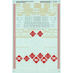 MICROSCALE DECAL 60-1010 - RAILWAY EXPRESS AGENCY 50' REEFERS