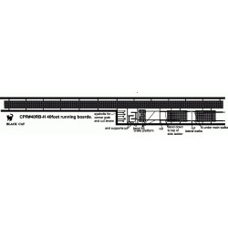 BLACK CAT BC313 - CANADIAN PACIFIC 40' RUNNING BOARD FOR BOXCARS & REEFERS - HO SCALE