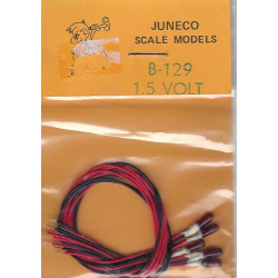 JUNECO B-129 - 1.5 VOLT BULBS - RED