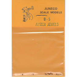 JUNECO B-5 - 4 3/4" JEWELS - AMBER - HO SCALE