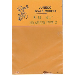 JUNECO B-14 - 4 1/2" JEWELS - AMBER - HO SCALE