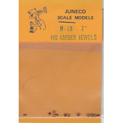 JUNECO B-18 - 7" JEWELS - AMBER - HO SCALE