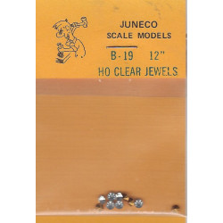 JUNECO B-19 - 12" JEWELS - CLEAR - HO SCALE