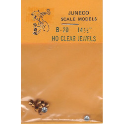 JUNECO B-20 - 14 1/2" JEWELS - CLEAR - HO SCALE