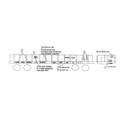 BLACK CAT DECAL - BC001 - CANADIAN PACIFIC 40' FLAT CAR - HO SCALE
